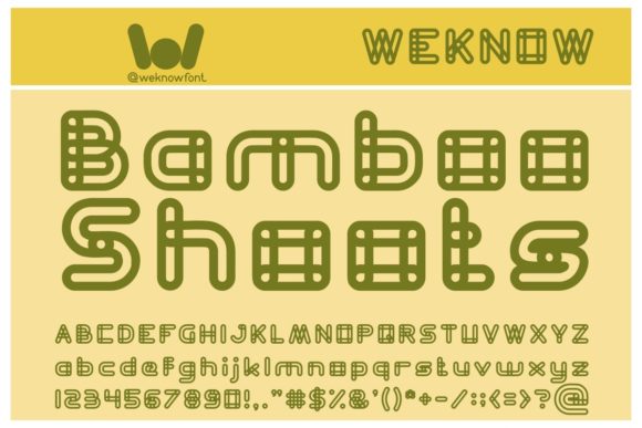 Bamboo Shoots: A Modern Display Font for Digital Branding