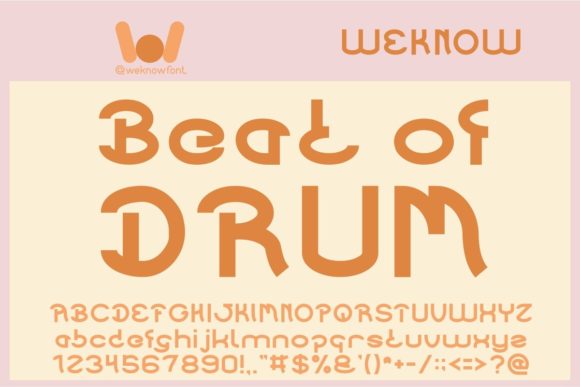 Beat of Drum: A Display Font That Adds Personality to Real Business Materials