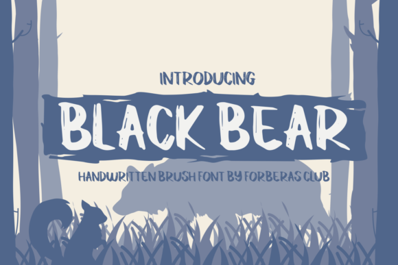 Black Bear: A Friendly Display Font for Handmade Brands