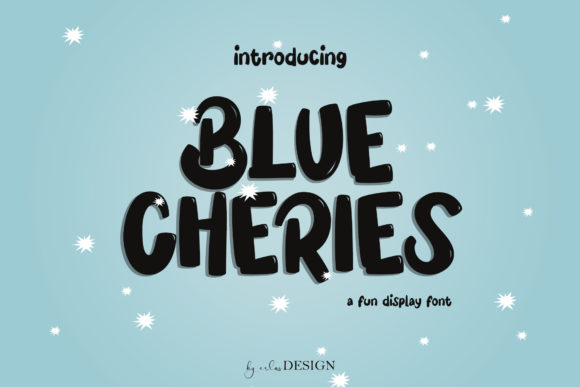 Blue Cheries: A Playful Display Font That Makes Your Brand Instantly Memorable