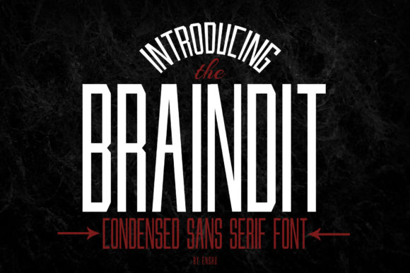 Braindit: A Bold Display Font for Campaign Creators