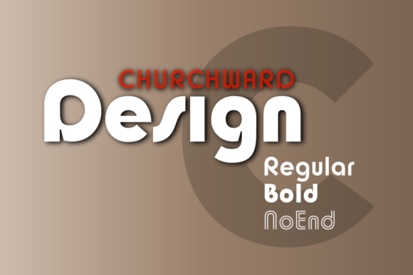Churchward Design: A Bold Display Typeface for Digital Creatives