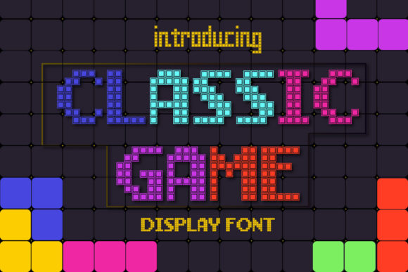 Classic Game: A Retro Display Font for Digital Branding