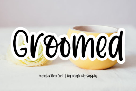 Groomed: A Friendly Display Font for Consistent Branding