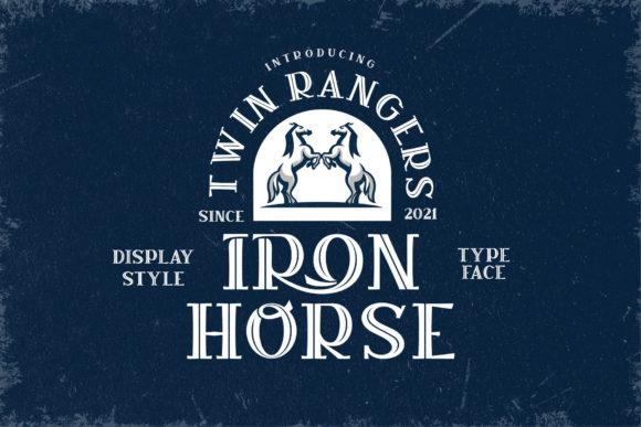 Iron Horse: A Bold Vintage Display Font for Editorial Design