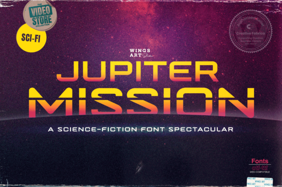 Jupiter Mission Font: A Futuristic Display Typeface for Brands