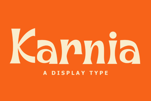 Karnia: A Bold Display Font for Handmade Creations