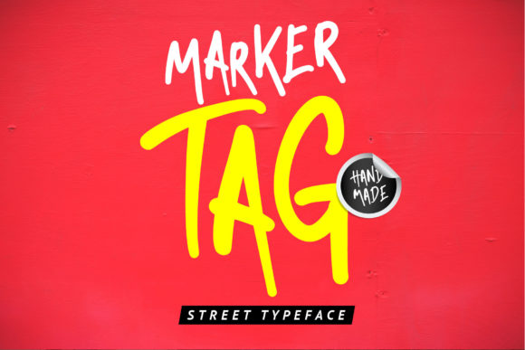 Marker Tag: A Cool Display Font for Handmade Products
