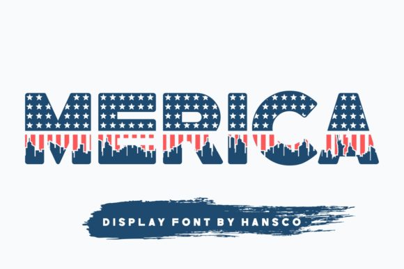 Merica: A Patriotic Display Font That Pops With Personality