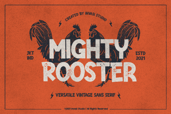 Mighty Rooster: A Bold Display Font for Memorable Branding