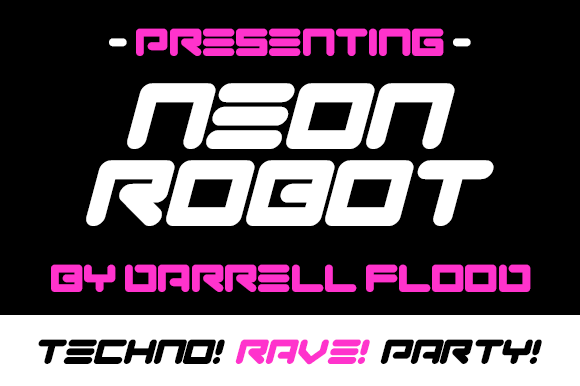 Neon Robot: A Bold Display Typeface for Editorial Impact