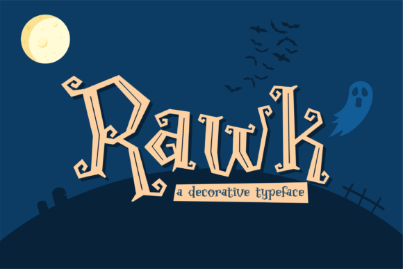 Rawk Display Font: A Cool Typeface for Marketing Visuals