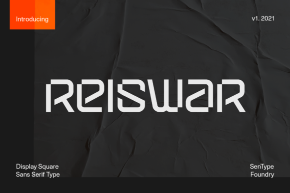 Reiswar: A Futuristic Font for Editorial Designers