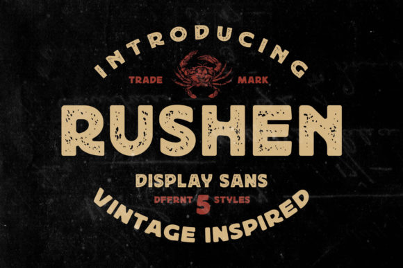 Rushen: A Brushed Display Font With Real Editorial Weight