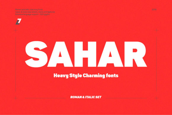 Sahar: A Bold Display Font for Handmade Products
