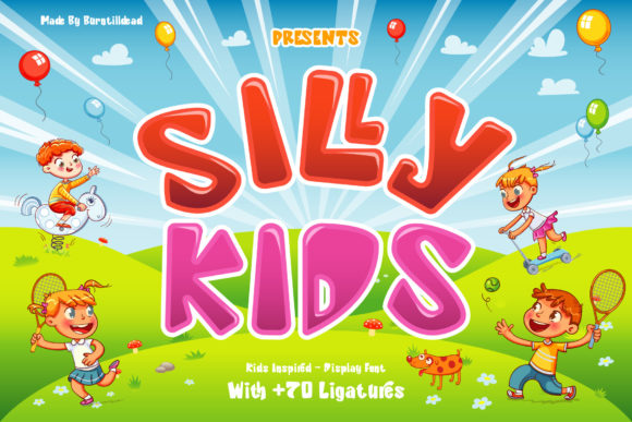 Silly Kids: A Playful Display Font for Handmade Charm