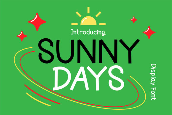 Sunny Days: A Playful Display Font for Web Designers