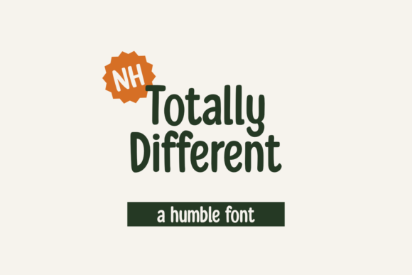 Totally Different: A Playful Display Font for Creative Makers